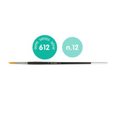 PINCEL PREMIUM SYNTHETIC REDONDO 612 Nº 12 | 4 UNIDADES | (MILAN)